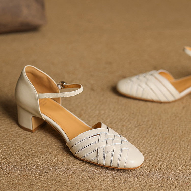 Low Block Heel Sandals