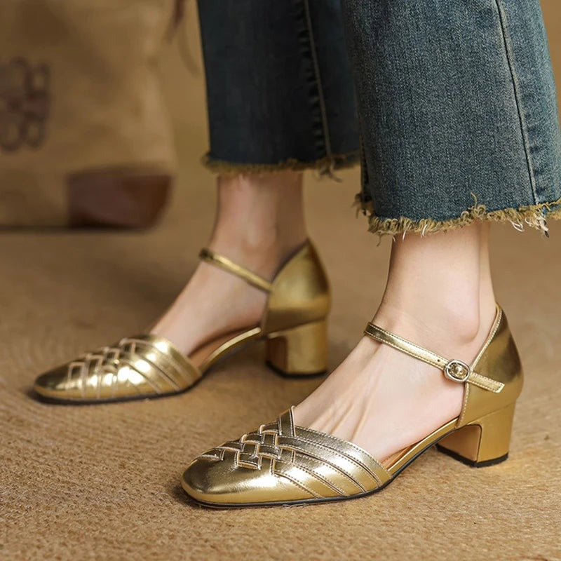 Low Block Heel Sandals