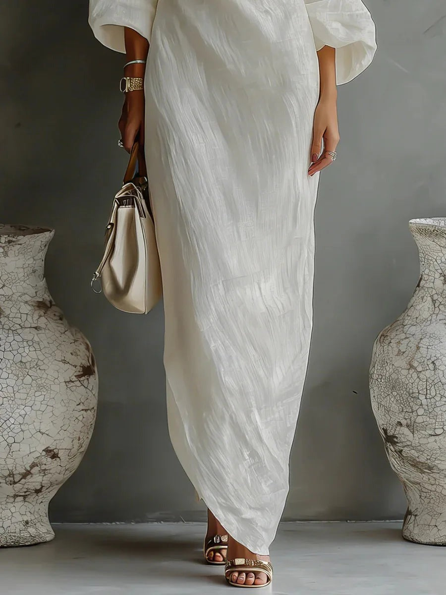 One Shoulder Maxi Dress