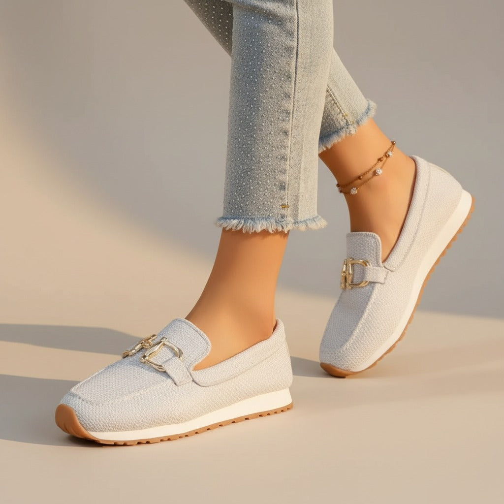 Orthopedic Platform Loafers - White