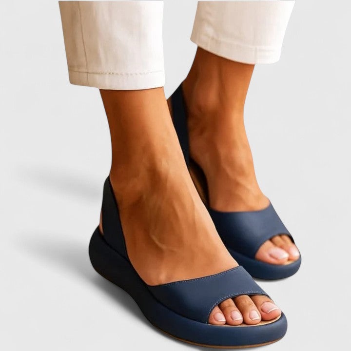 Orthopedic Platform Sandals - Blue
