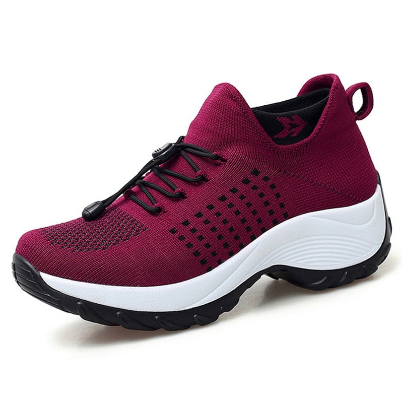 Orthopedic Walking Sneakers - Red