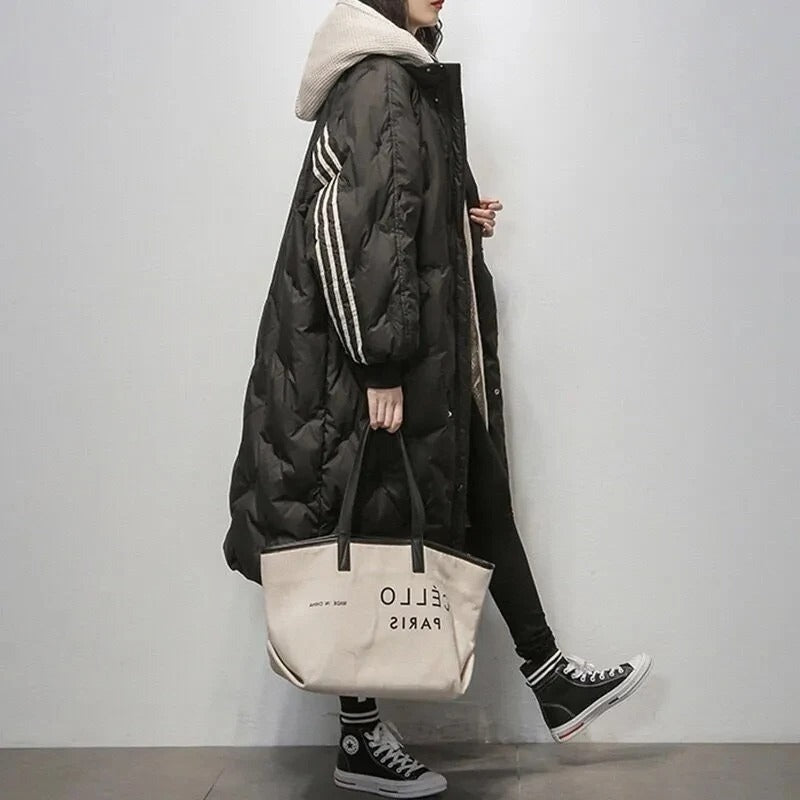 Quilted Long Puffer Coat