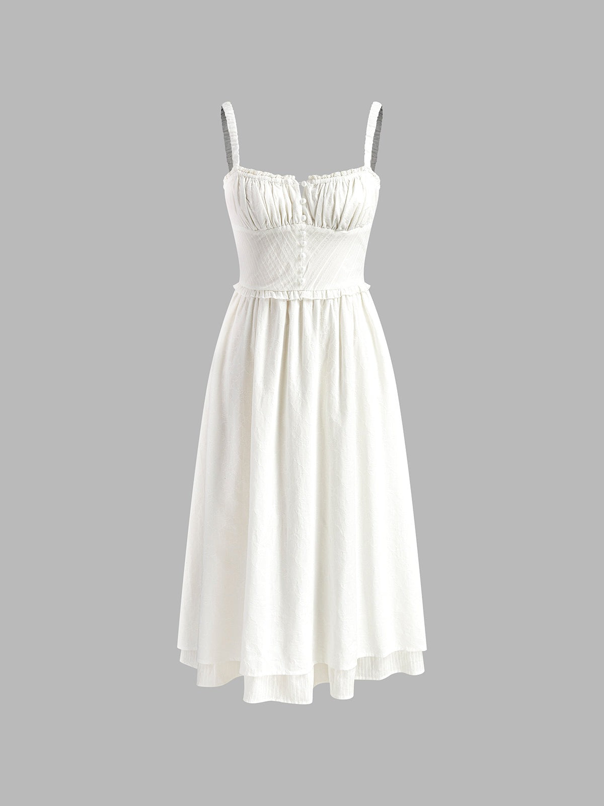 Ruched Midi Sundress