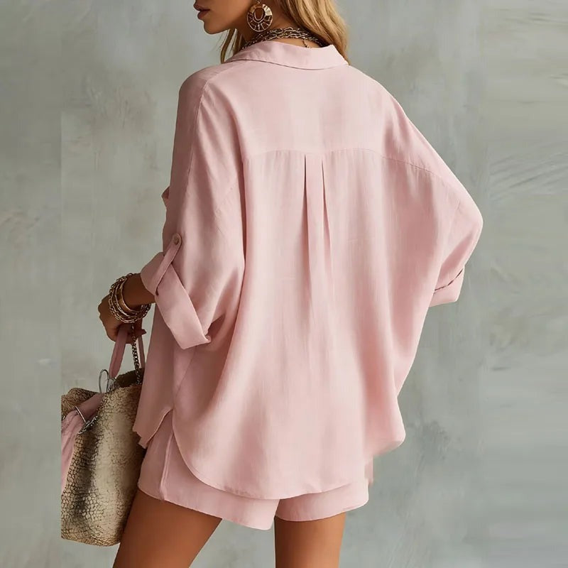 Shirt Shorts Two Piece Set