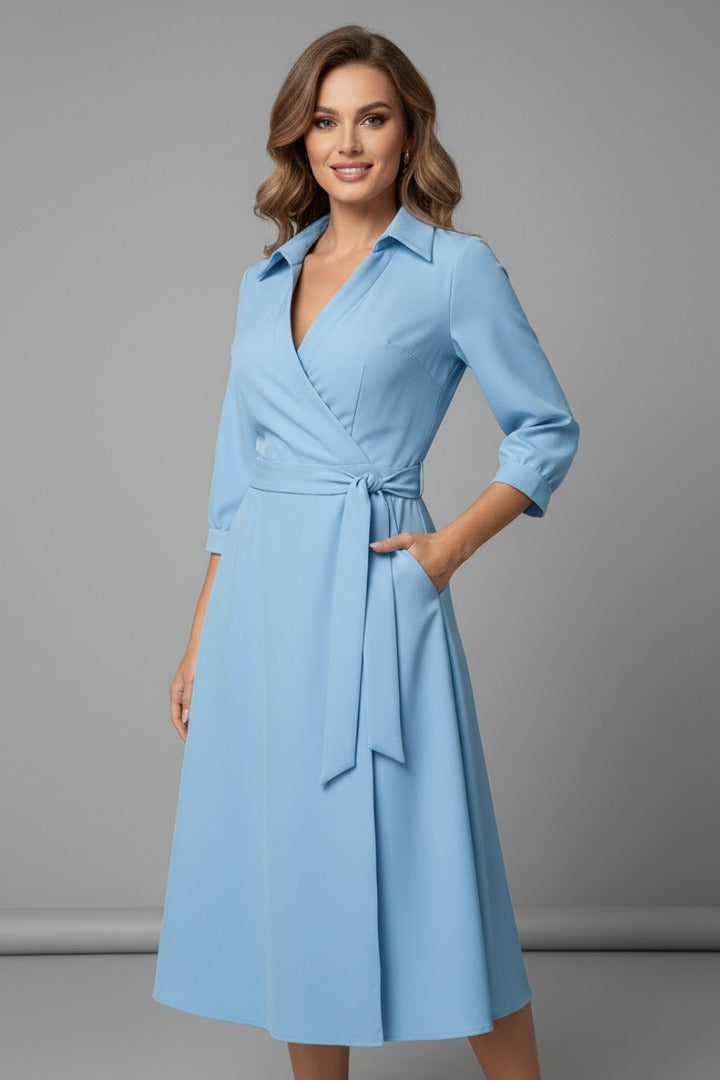 Sleeveless Bodycon Mini Dress - Sky Blue