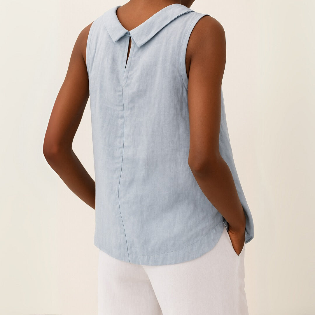 Sleeveless Work Blouse