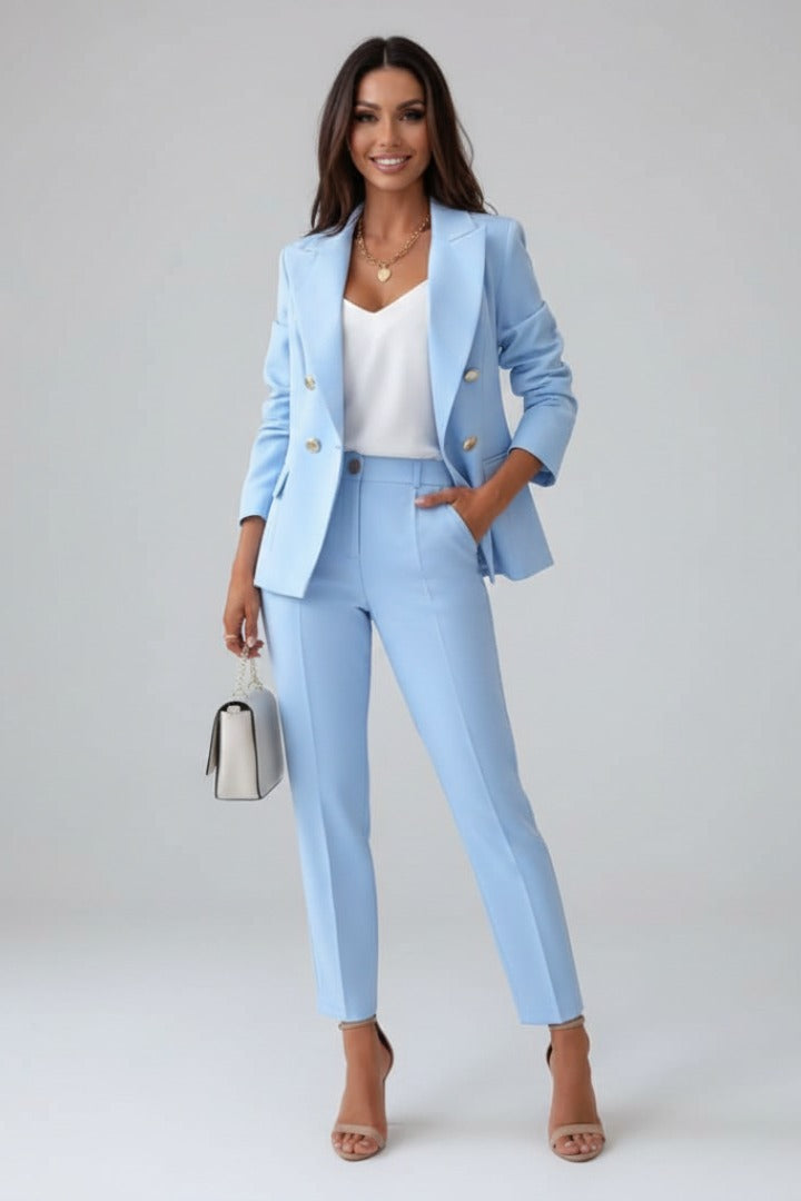 Slim Fit Blazer - Light Blue