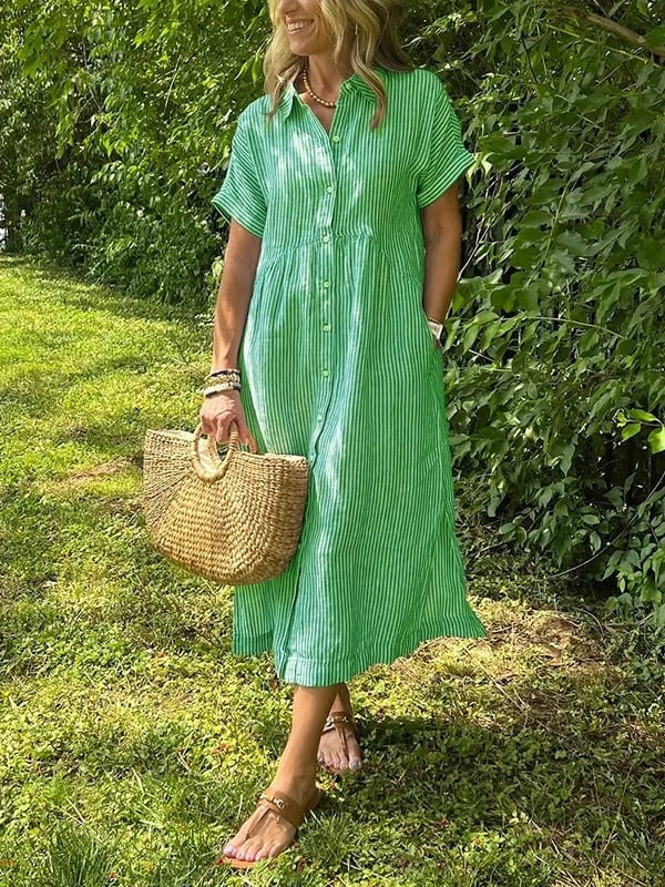 Striped Shirt - Green