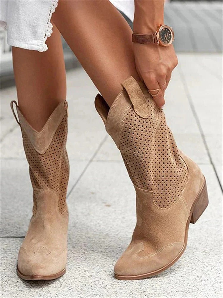 Western Cowboy Boots - Brown